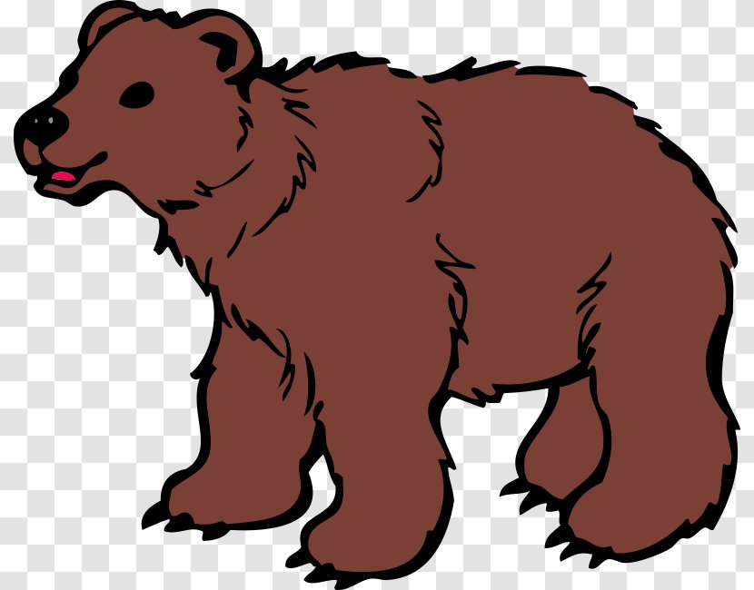 Brown Bear Polar Giant Panda Clip Art - Heart - Young Clipart Transparent PNG