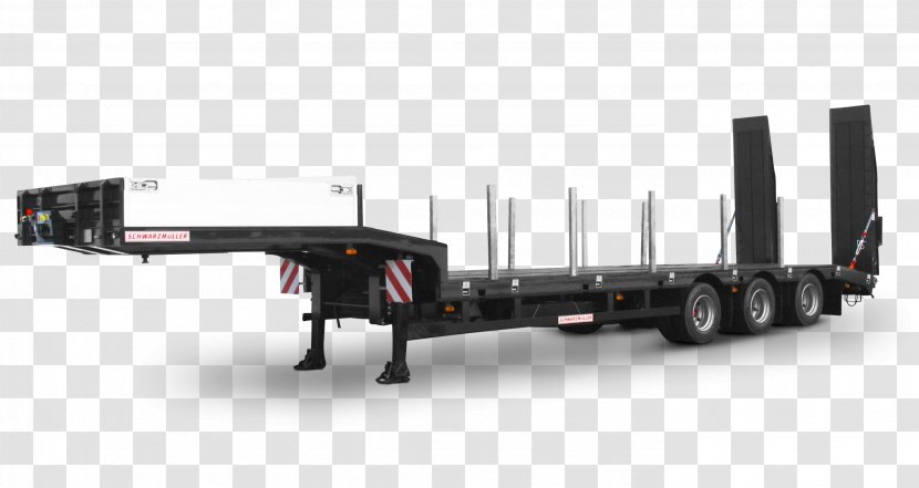 Semi-trailer Transport Lowboy Car Vehicle - Automotive Exterior Transparent PNG