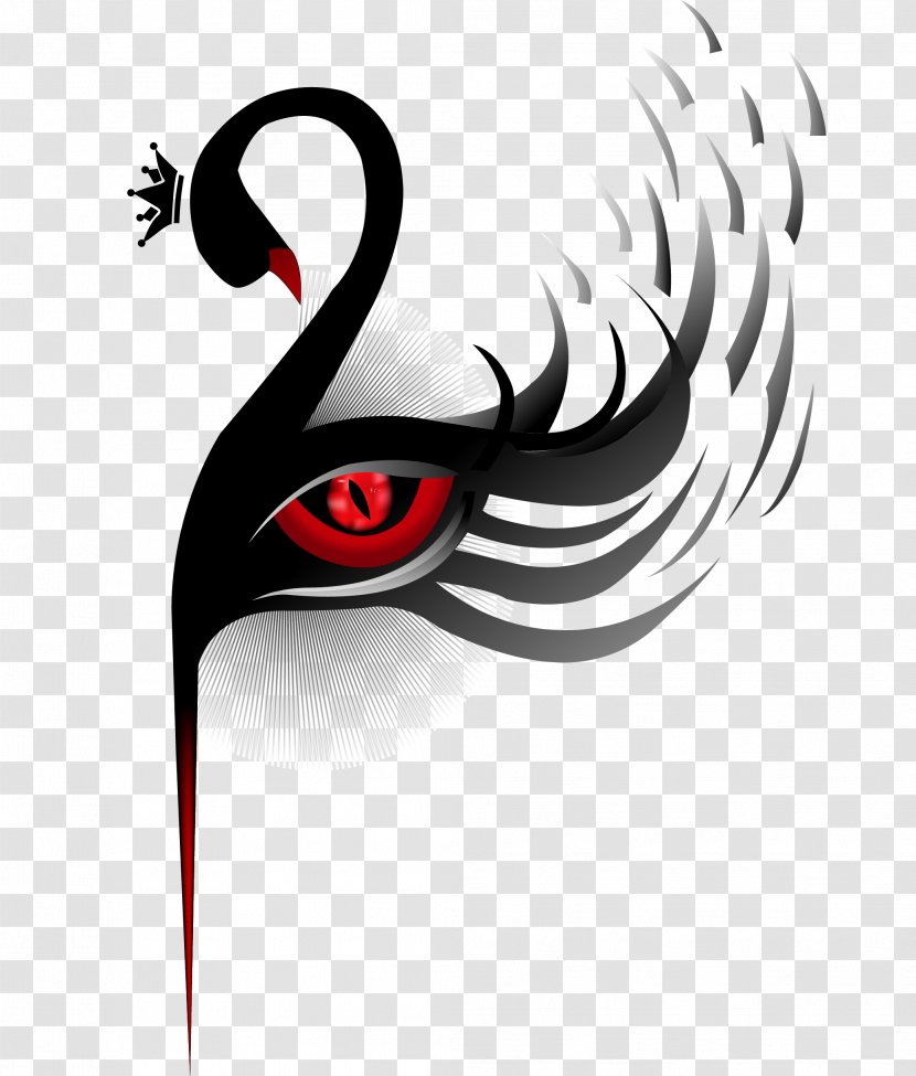 The Black Swan: Impact Of Highly Improbable Poster Graphic Design Swan Theory - Brand - Eyes Animals Material Transparent PNG