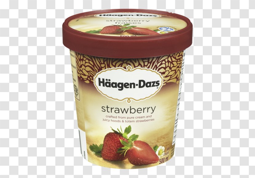 Ice Cream Dulce De Leche Chocolate Brownie Häagen-Dazs - Strawberries Transparent PNG