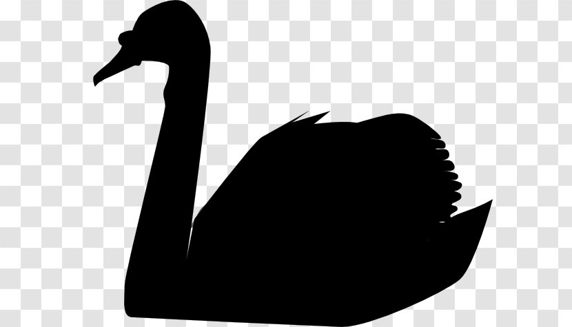 The Black Swan: Impact Of Highly Improbable Mute Swan Bird Clip Art - Nassim Nicholas Taleb - Silhouette Transparent PNG
