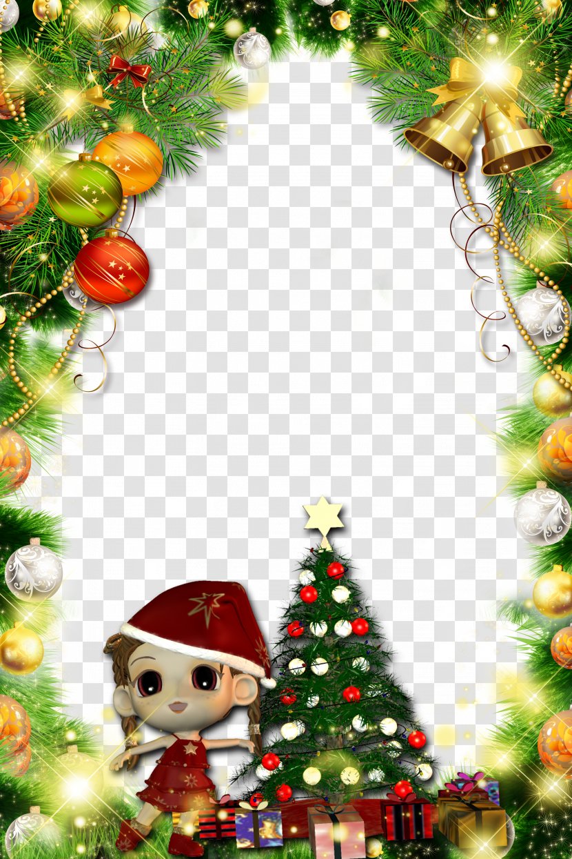 Christmas Tree Picture Frame - Pine Family - Mood Transparent PNG