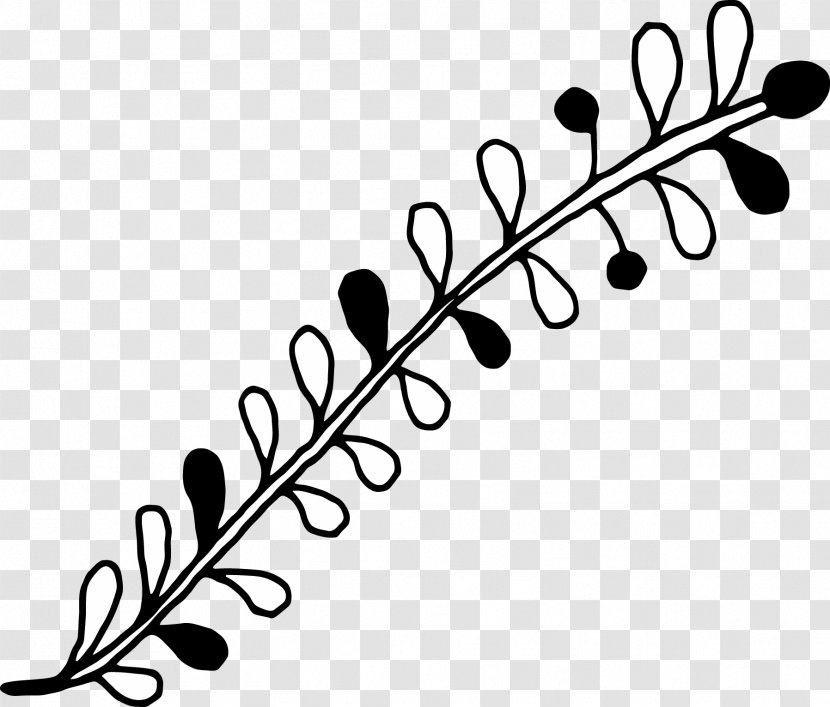 Twig Clip Art Plant Stem Leaf Flower - Members Day Transparent PNG