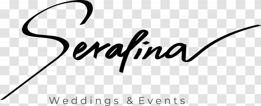 Serafina Weddings & Events Clip Art Brand Logo - Black - Wedding Transparent PNG
