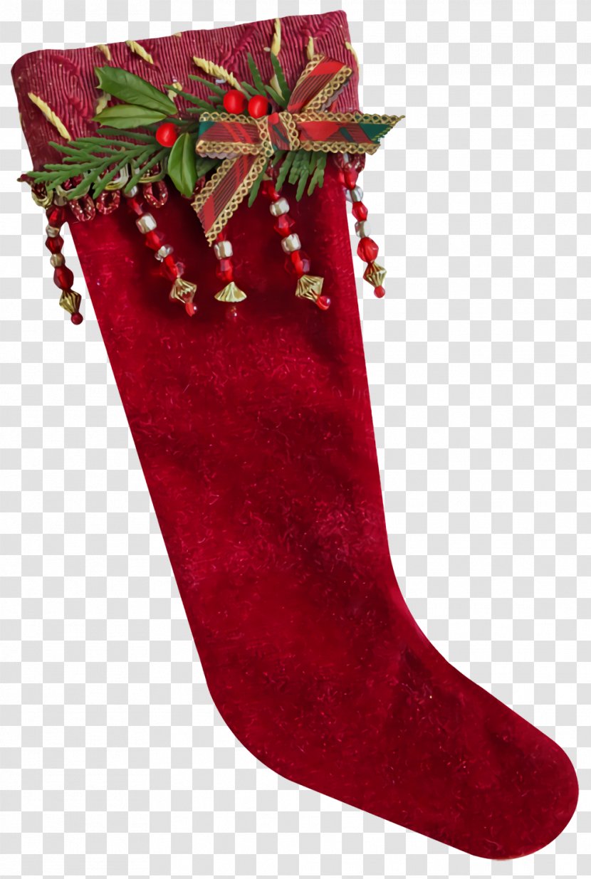 Christmas Stocking Socks - Ornament - Holiday Transparent PNG