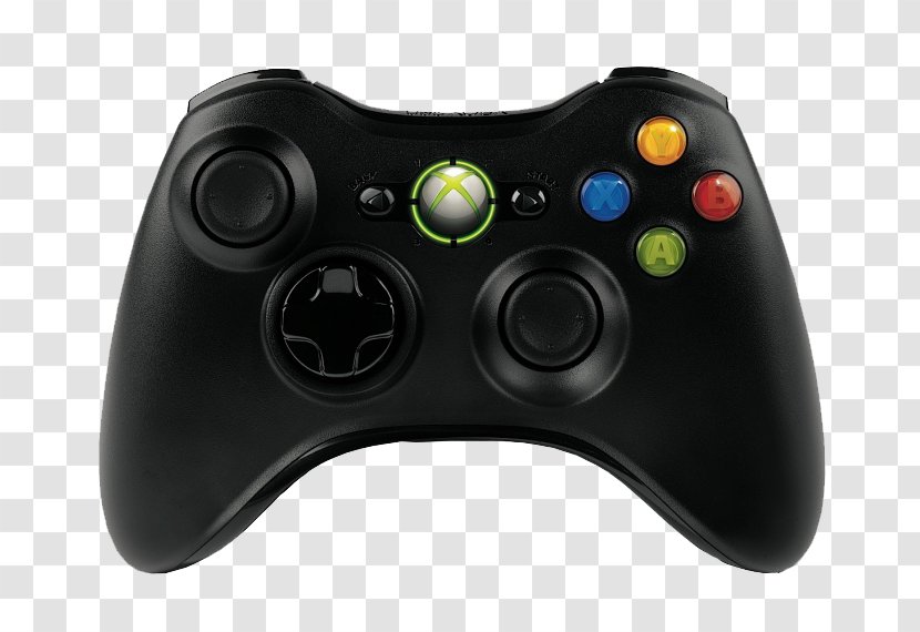 Black Xbox 360 Controller Wireless Headset Racing Wheel - Game Controllers - A Gamepad Transparent PNG