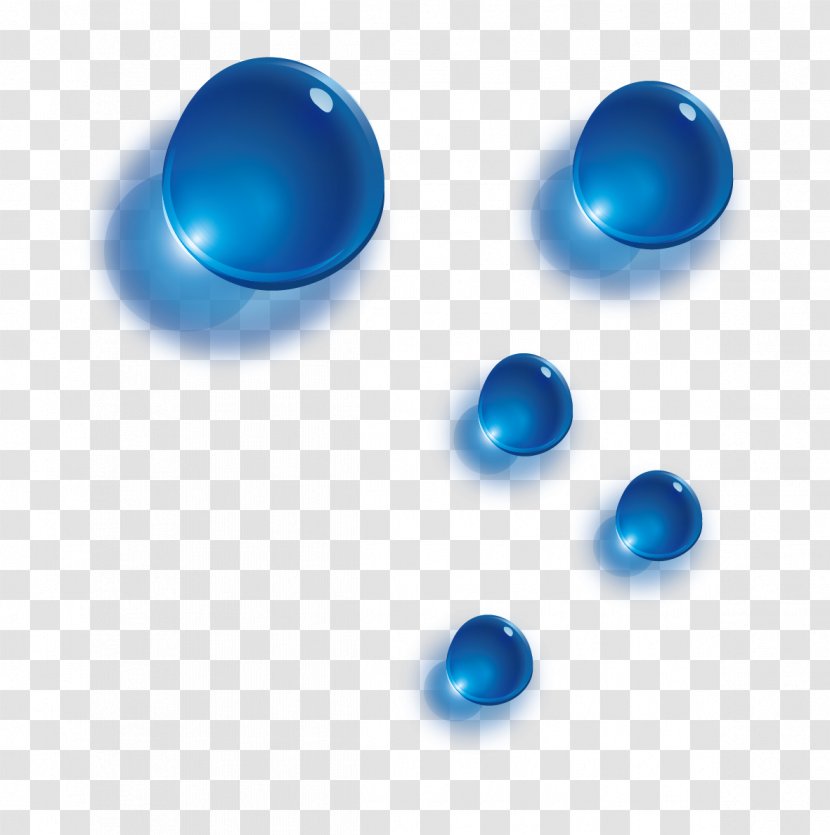 Blue Drop - Water Drops Vector Transparent PNG