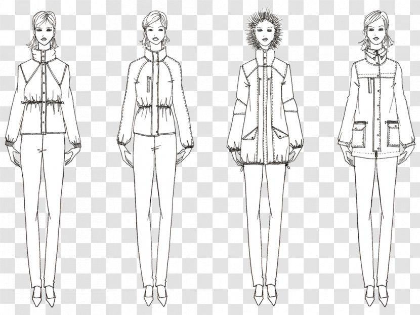 Drawing Clothing Fashion Design Sketch - Heart - Line Transparent PNG