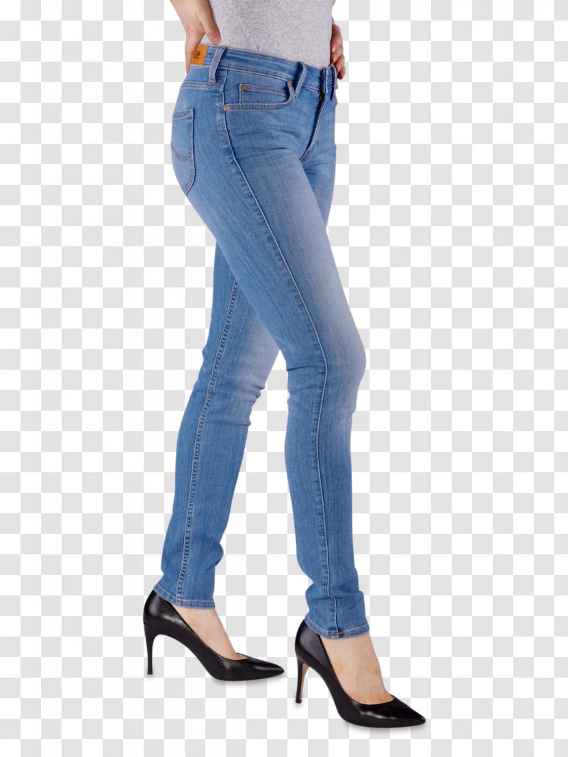 Electric Blue Cobalt Jeans Denim - Slim Woman Transparent PNG