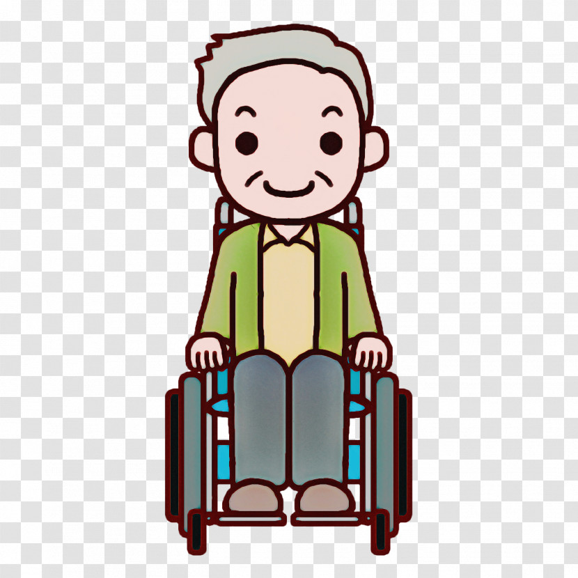 Older Aged Wheelchair Transparent PNG