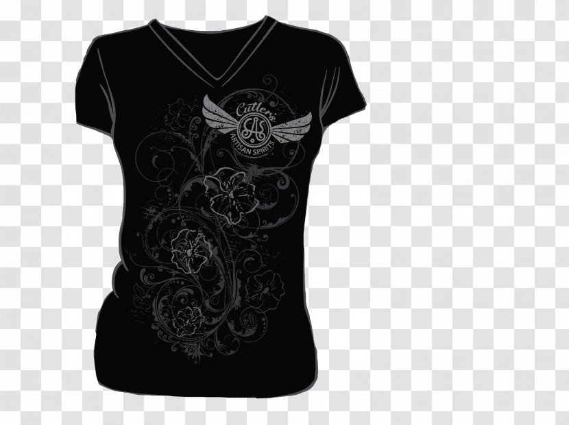 T-shirt Sleeve Neck - Black - Artisan Spirit Transparent PNG