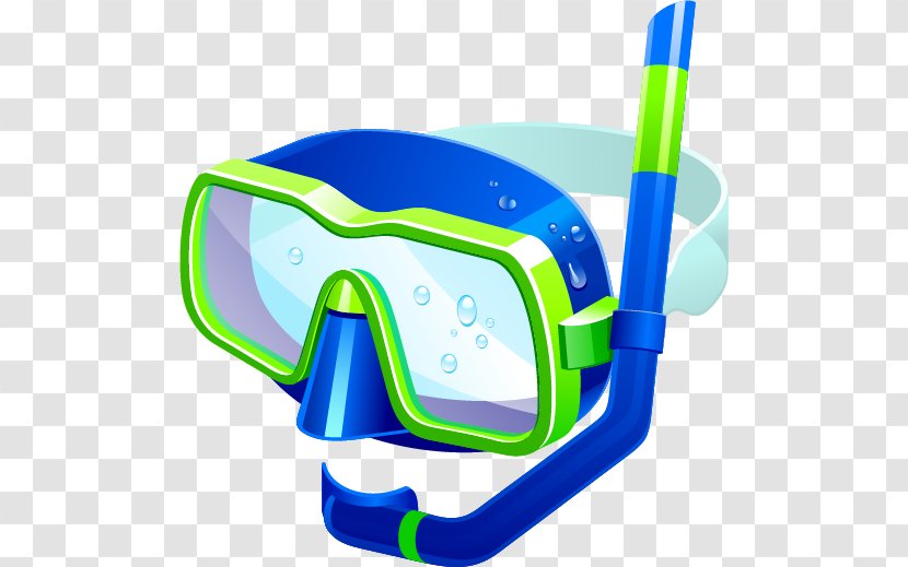 Goggles Summer Clip Art - Blue - Verano Transparent PNG