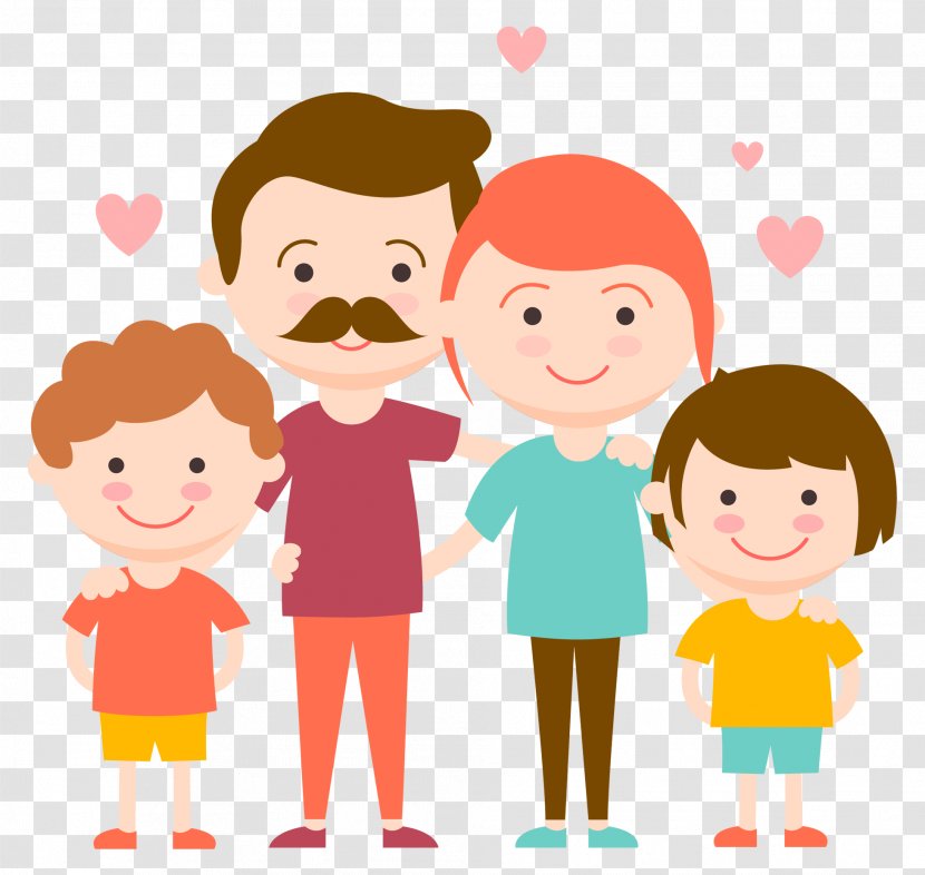 Family Child Flat Design - Silhouette Transparent PNG