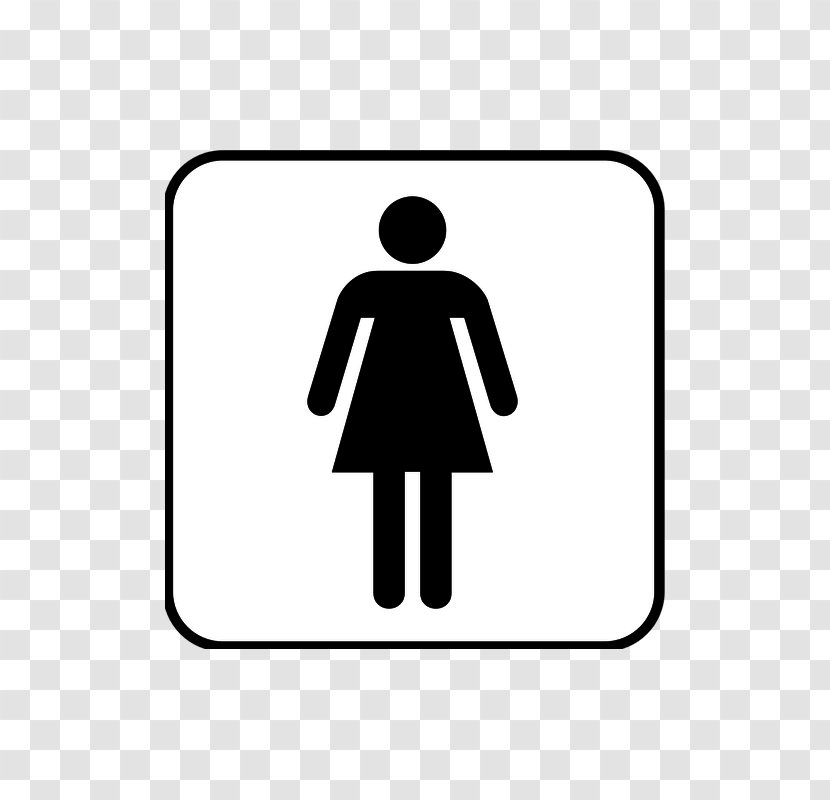 Ladies Rest Room Public Toilet Bathroom Clip Art - Signage - Woman Transparent PNG