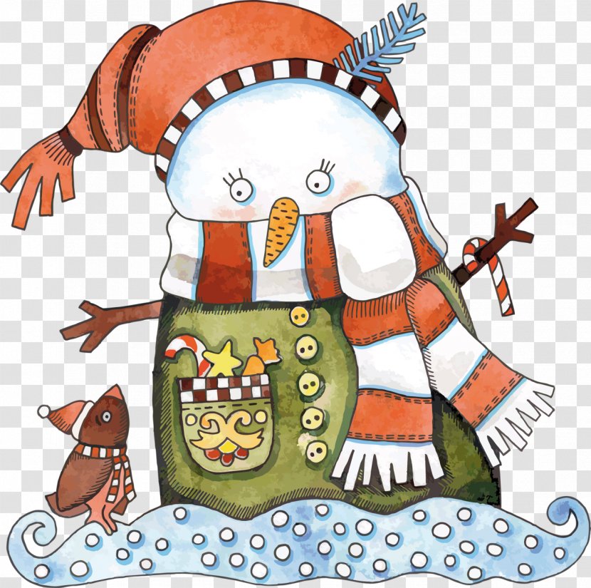 Christmas Snowman Drawing - Tree Transparent PNG