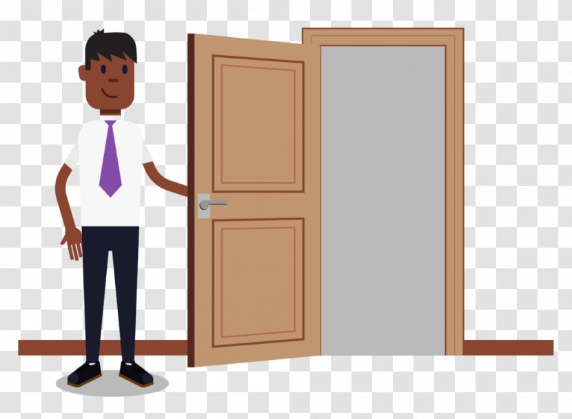 Cartoon Standing Door Clip Art Furniture Transparent PNG