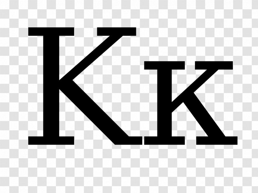Greek Alphabet Kappa Letter Information - Monochrome - Alpha Psi Transparent PNG