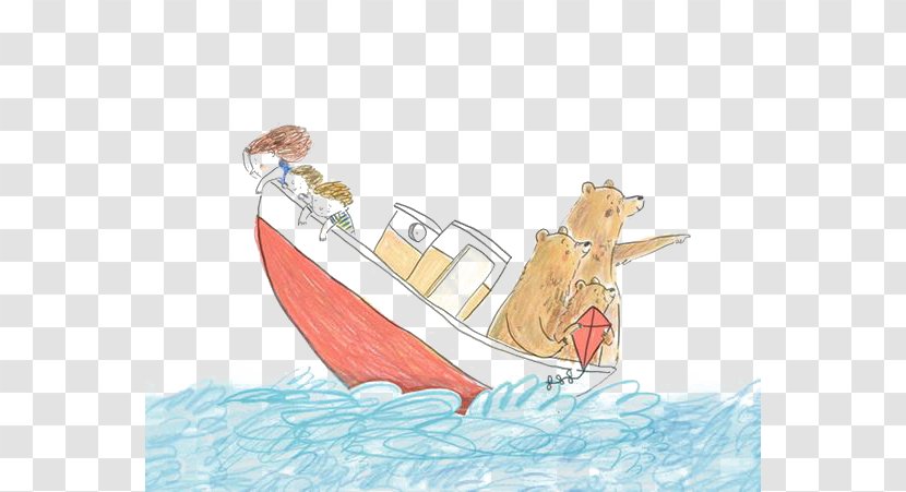 Pirate Shipwreck Boat Watercraft - Watercolor - Bear Transparent PNG
