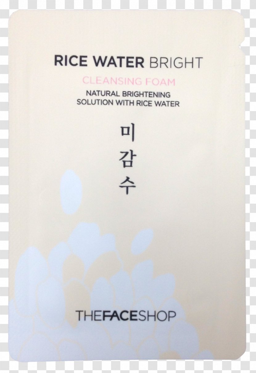 Brand The Face Shop Font - Water Foam Transparent PNG