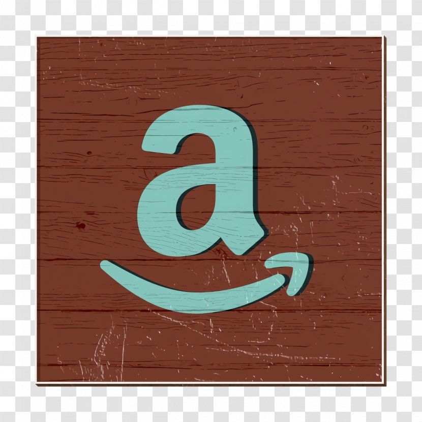 Amazon Icon Logo Logotype - Brown - Rectangle Symbol Transparent PNG