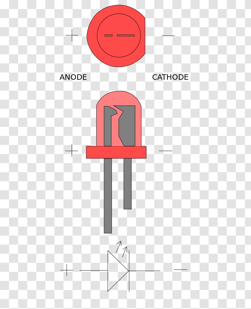 Anode Cathode Light-emitting Diode Zener - Electronic Component Transparent PNG