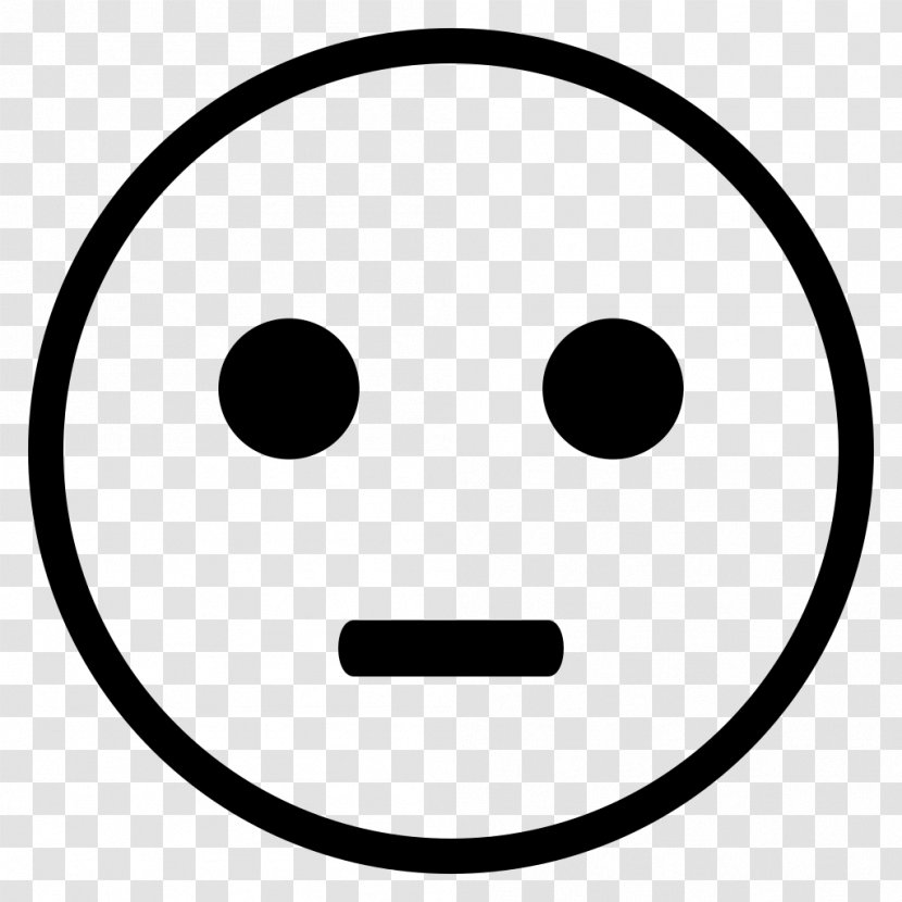 Smiley Emoticon Emoji Black And White Clip Art - Facial Expression Transparent PNG