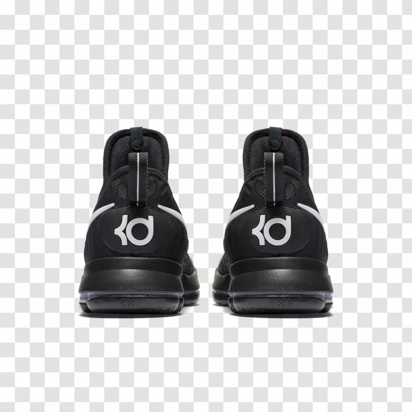 Nike KD 9 Black White Zoom Line Sports Shoes Basketball Shoe - Cross Training Transparent PNG