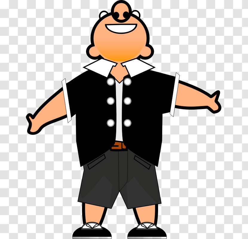 Cartoon Person Clip Art - Finger - Pictures Of Fat People Transparent PNG