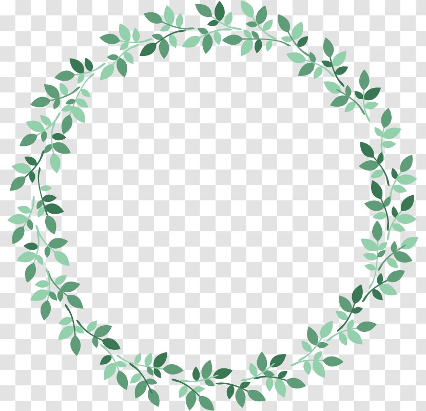 Circle Leaf - Rectangle - Small Fresh Green Grass Ring Transparent PNG