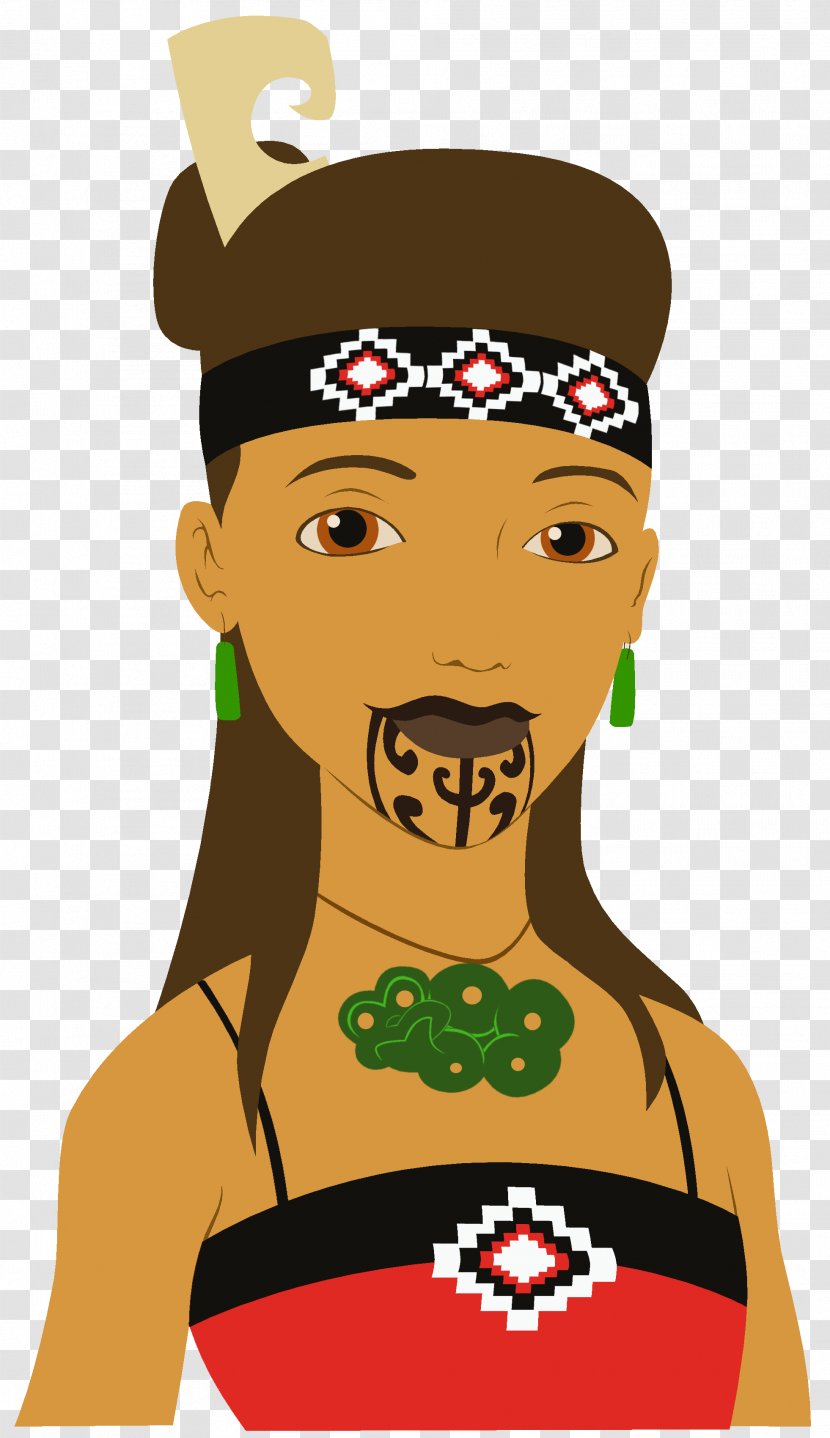 Māori Language New Zealand People Pā Clip Art - Neck - Tiki Face Transparent PNG