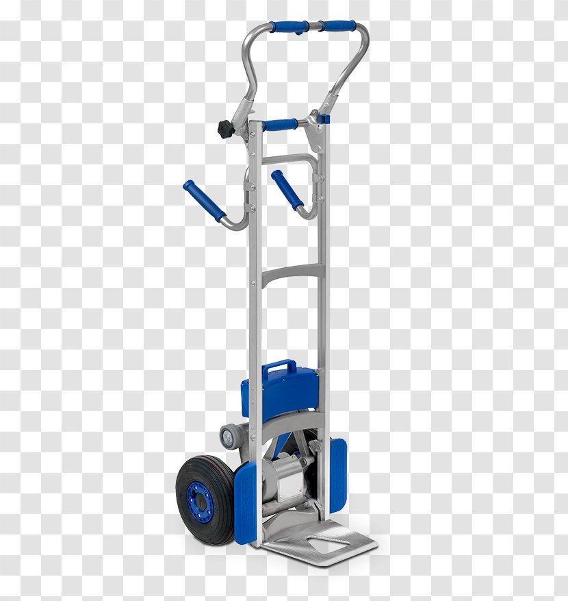 Hand Truck Stairclimber Staircases Transport - Machine - Electric Blue Transparent PNG