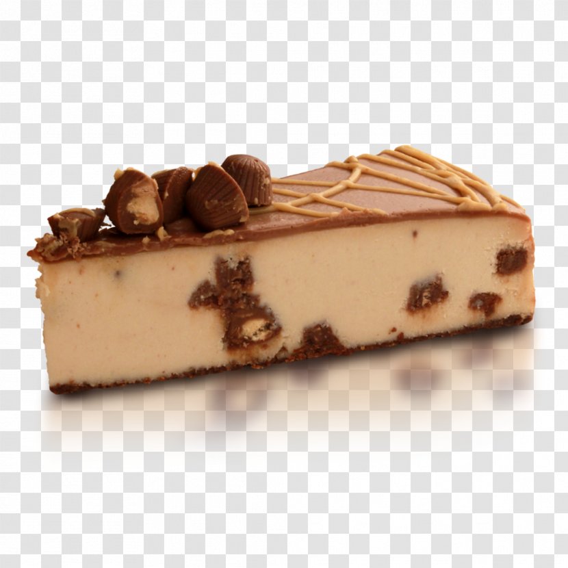 Cheesecake White Chocolate Peanut Butter Cup Flourless Cake Fudge - One Slice Transparent PNG