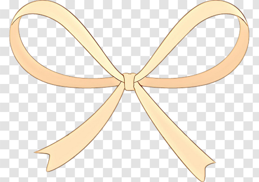Yellow Ribbon Beige Transparent PNG