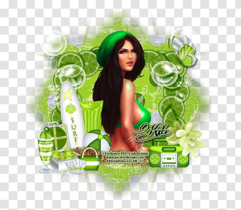 Green Black Hair Desktop Wallpaper Computer Photomontage - Grass Transparent PNG