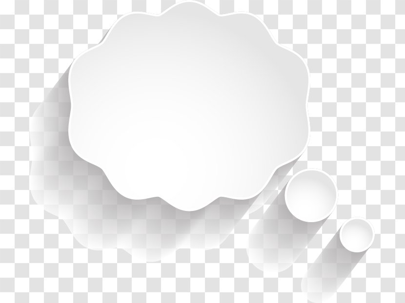 White Dialog Box Cloud - Speech Balloon - Clouds Transparent PNG