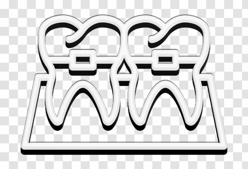 Teeth Icon Braces Icon Dentistry Icon Transparent PNG