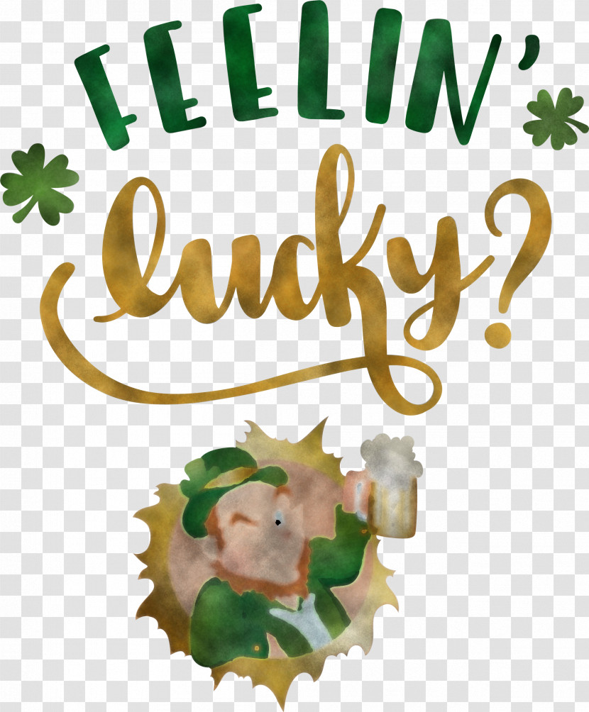 Saint Patrick Patricks Day Feelin Lucky Transparent PNG