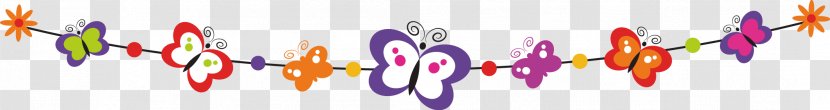 Flag Bunting - Flat Design - Butterfly Pull Transparent PNG