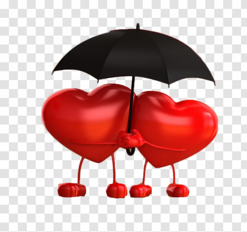 Umbrella Mobile App Icon - Watercolor - Love Transparent PNG