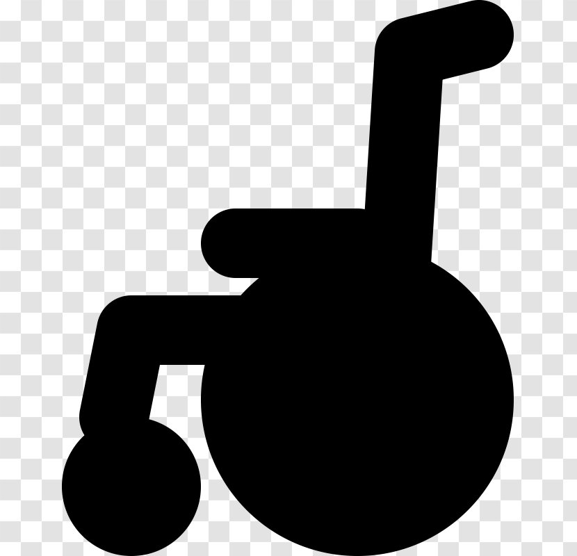 Royalty-free Wheelchair Clip Art - Monochrome Photography Transparent PNG