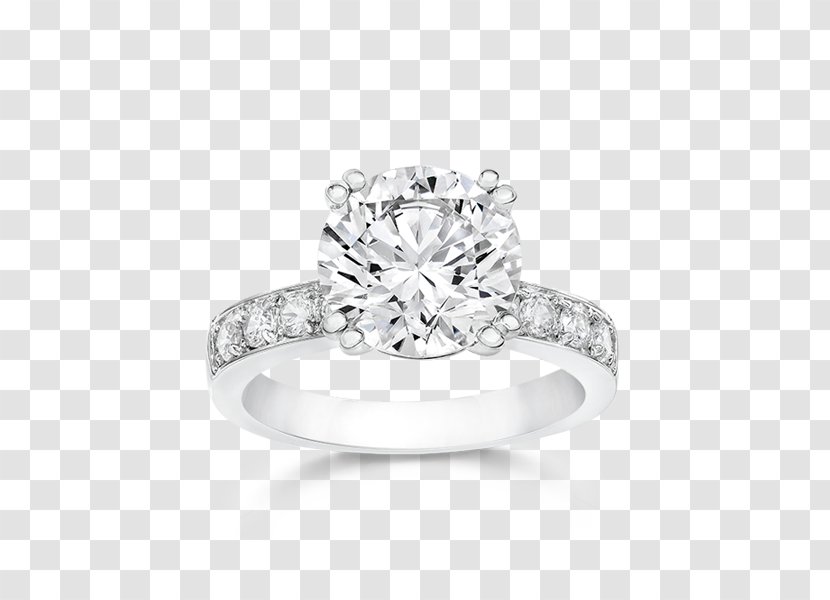 Engagement Ring Jewellery Solitaire Diamond - Necklace - Round Transparent PNG