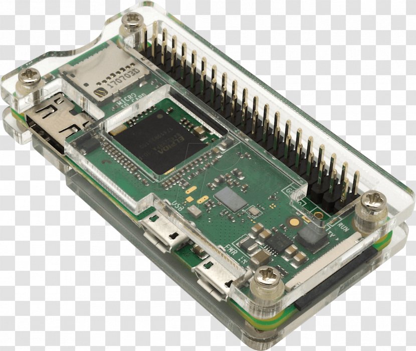 Microcontroller Computer Hardware Rpiz Electronics Raspberry Pi - Network Cards Adapters Transparent PNG