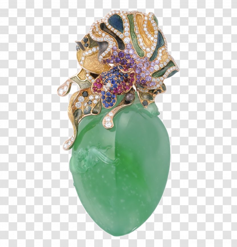 Liangzhu Culture Emerald Jade Jewellery - Diamond - Sparkling Jewelry Accessories Image Transparent PNG