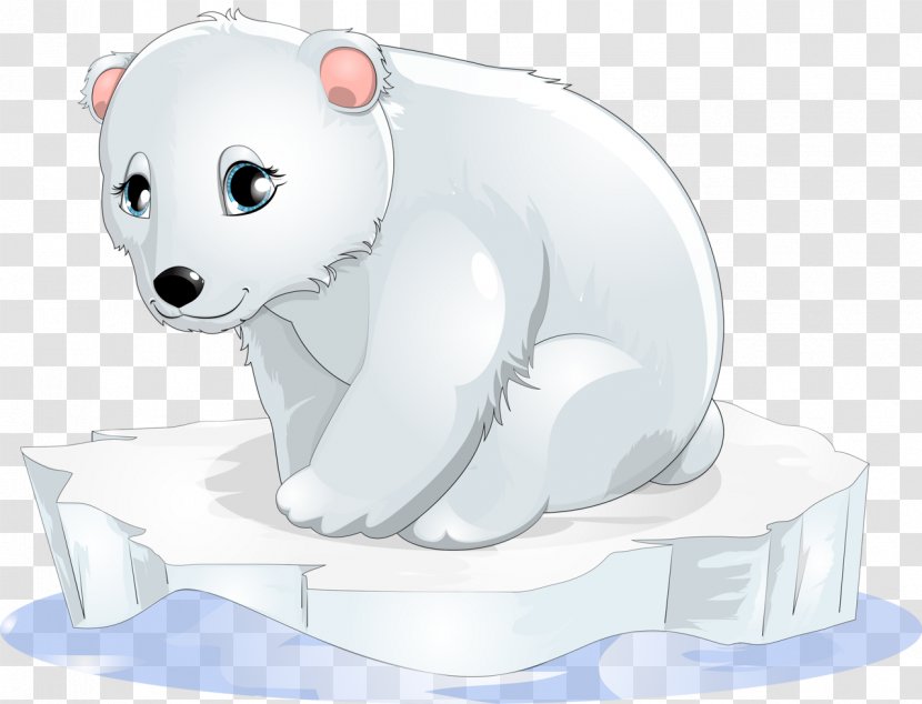 Baby Polar Bear Clip Art - Cat Transparent PNG