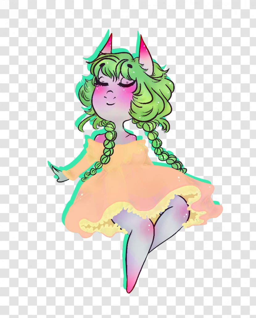 Cartoon Mermaid - Mythical Creature - Lilac Transparent PNG