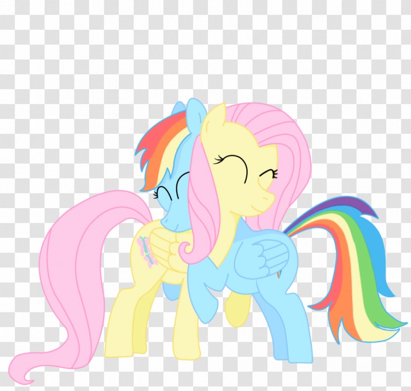 Pony Fluttershy Rainbow Dash Horse Cutie Mark Crusaders - Heart - And Kiss Transparent PNG