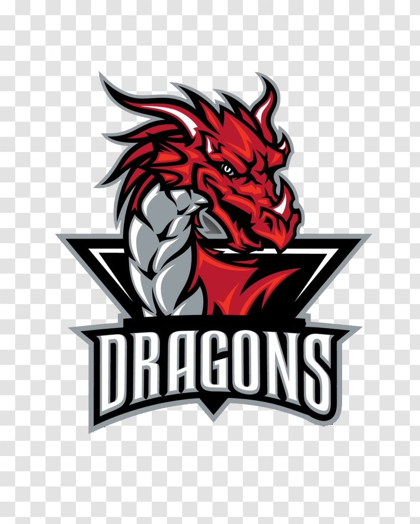 Logo Deeside Dragons Bakersfield Vancouver - Mythical Creature - Cricket Players Transparent PNG