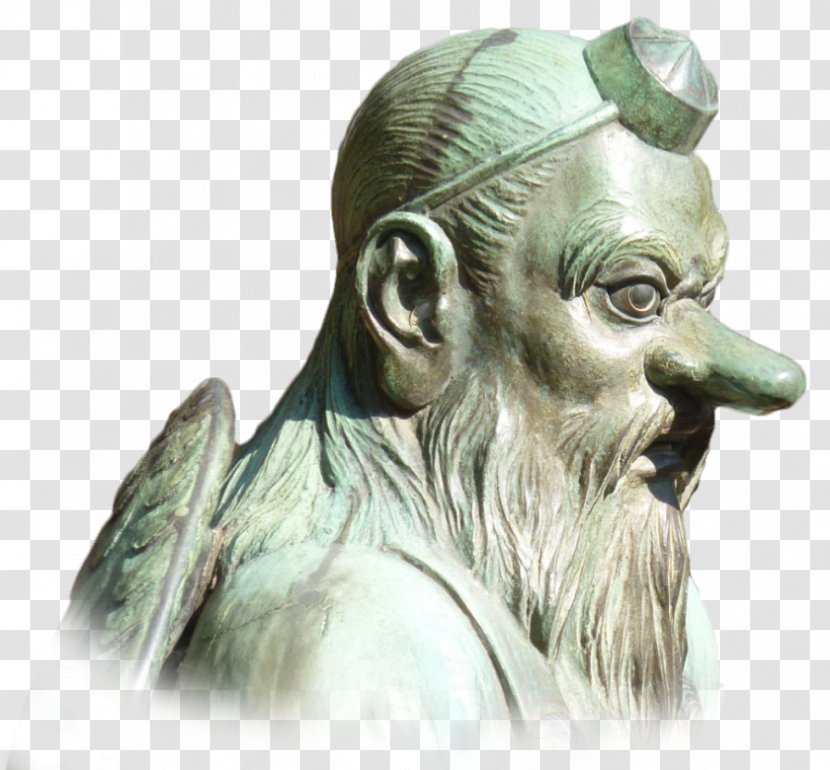 Dojo Tengu No Michi Karate Bust Sculpture - Bronze - Full Screen Background Transparent PNG
