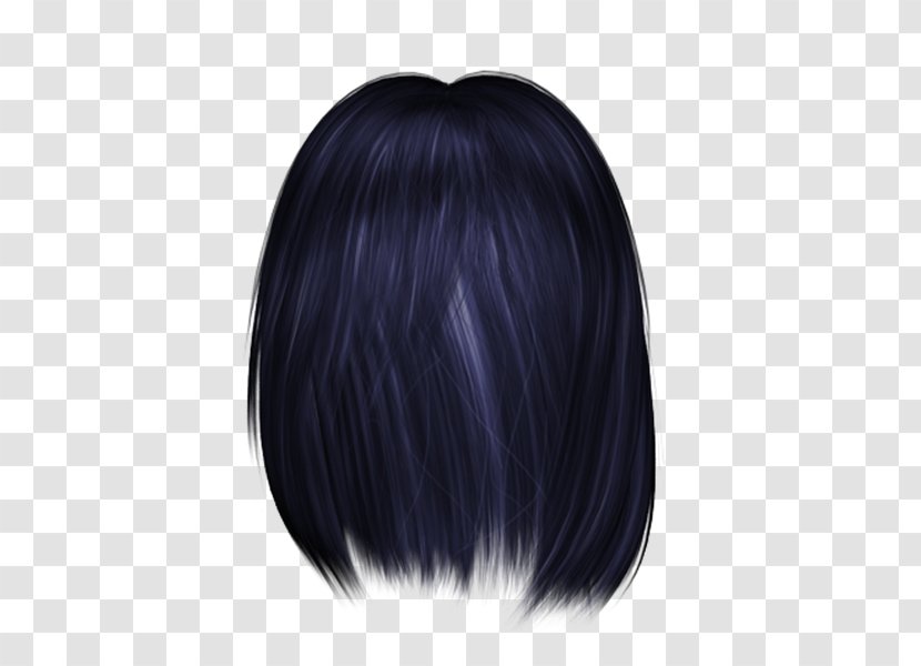 Wig Black Hair Bangs Coloring - Lucas Biglia Transparent PNG