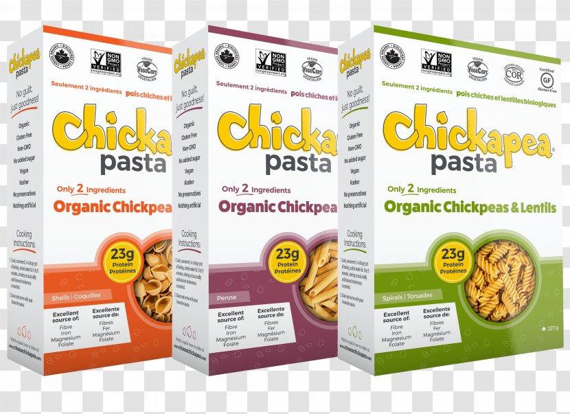 Pasta Salad Nutrition Facts Label Chickpea - Box Transparent PNG